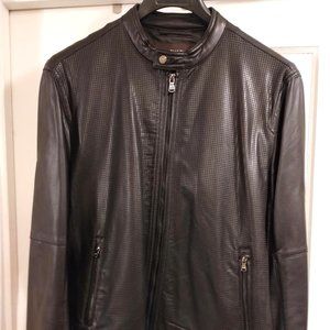 Michael Kors - Perforated Moto Style Jacket Size: L Men